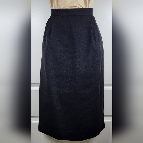 Vintage LE SUIT Black and Tan Lightweight Summer Skirt Suit Women's Size 8 - Picture 3 of 8